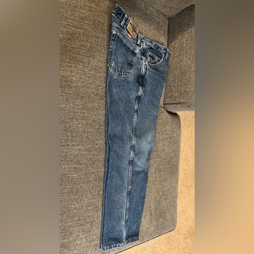 Wrangler Blue Straight Jeans Classic Denim